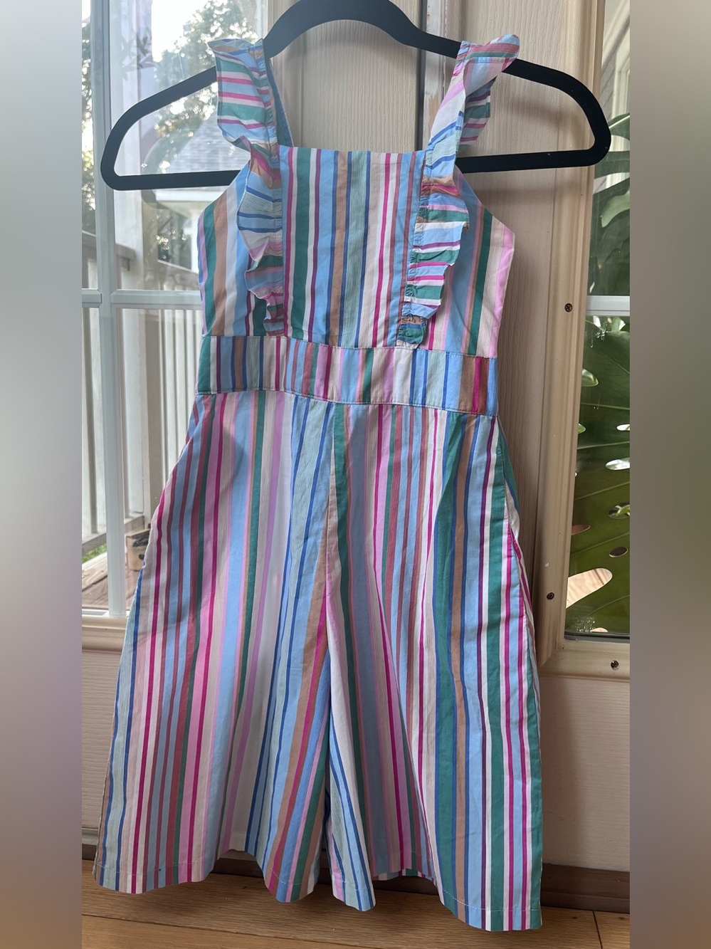 Peppermint Pastel Striped Romper - Pink, Blue & Green